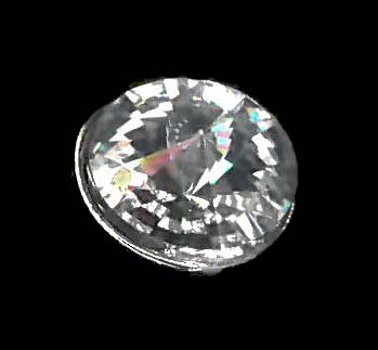 CRYSTAL BUTTON - SIZE 9 - CRYSTAL